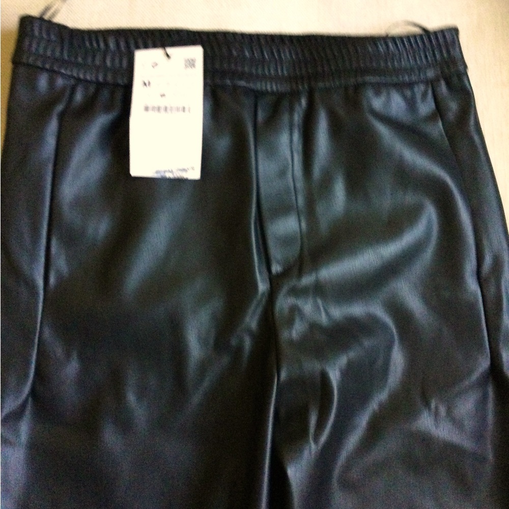 Zara - Black leather pants